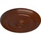 Ekena Millwork Devon Ceiling Medallion (Canopies up to 3 5/8"), 15 3/4"OD x 1 1/2"P, Burnished Mahogany Crackle CM15DEBMC - alternate 2